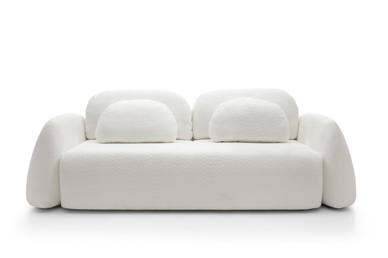 Canapea Extensibilă Luna, 245 cm, Funcție Pat 200 x 145 cm, Ladă de Depozitare, Design Modern Premium