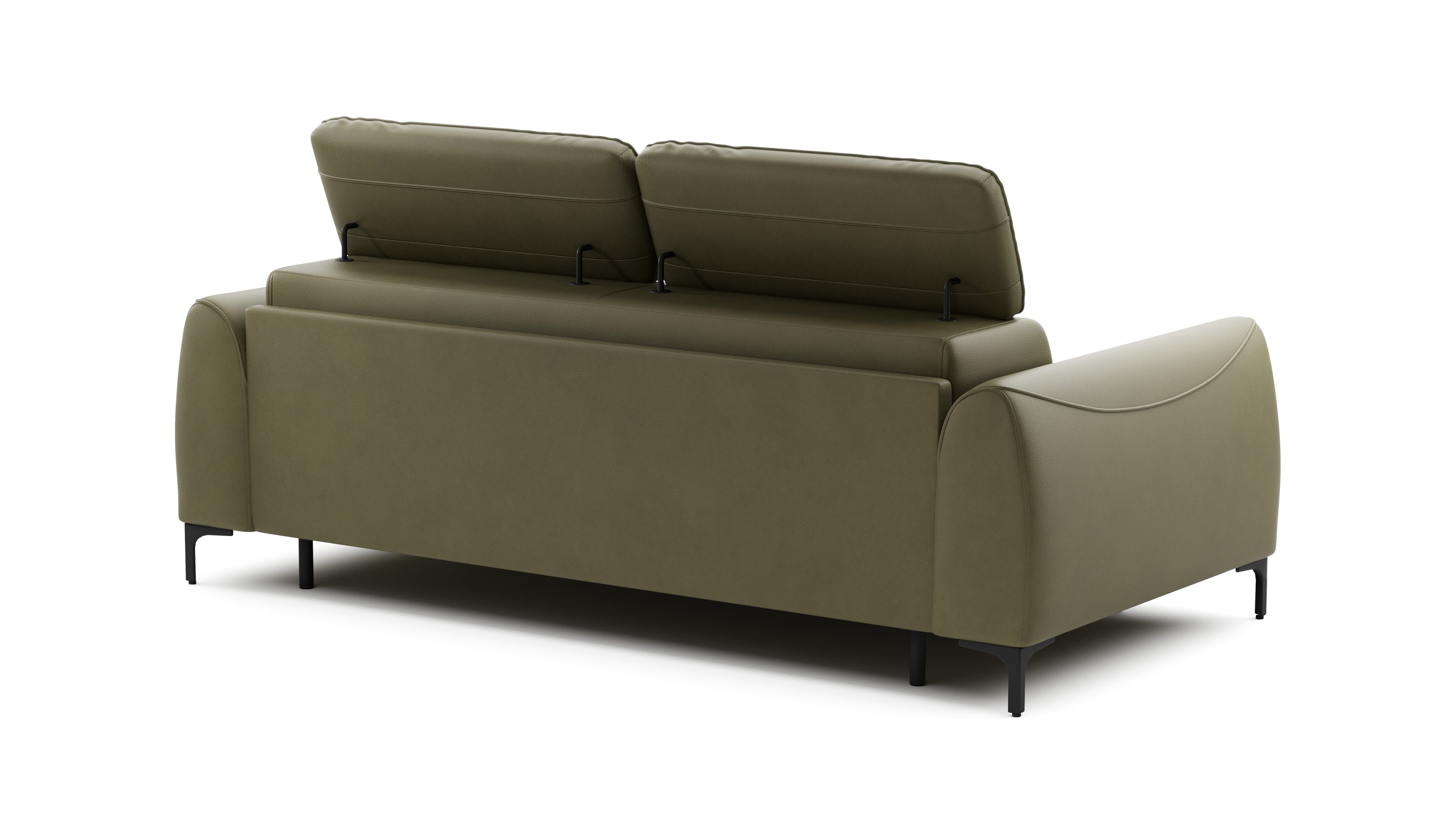 Canapea Extensibilă Modena, 208 cm, Pat 200 x 140 cm, Sistem Italian, Tetiere Reglabile, Design Modern Premium