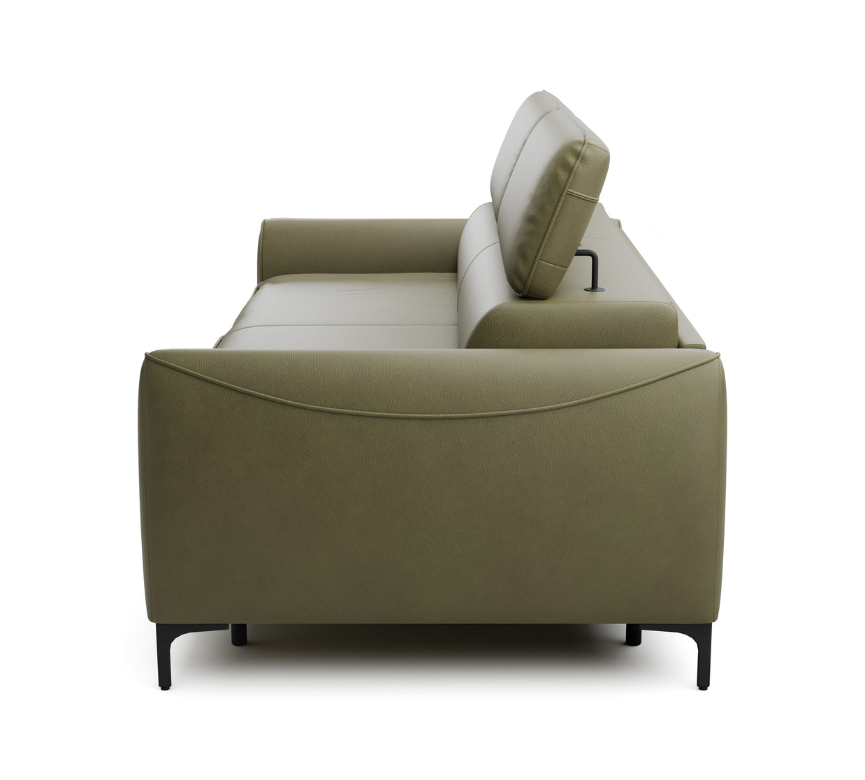 Canapea Extensibilă Modena, 208 cm, Pat 200 x 140 cm, Sistem Italian, Tetiere Reglabile, Design Modern Premium