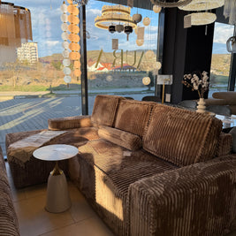 Colțar Extensibil Riva, 255 cm, Pat 200 x 160 cm, Șezlong 170 cm, Design Modern Premium