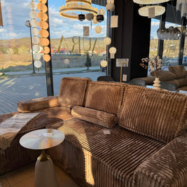 Colțar Extensibil Riva, 255 cm, Pat 200 x 160 cm, Șezlong 170 cm, Design Modern Premium