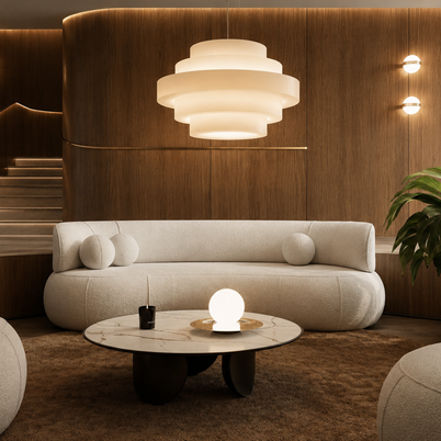 Canapea Aura, 246 cm, Confort Premium, Spumă High Resilience și Puf Siliconizat, Design Modern