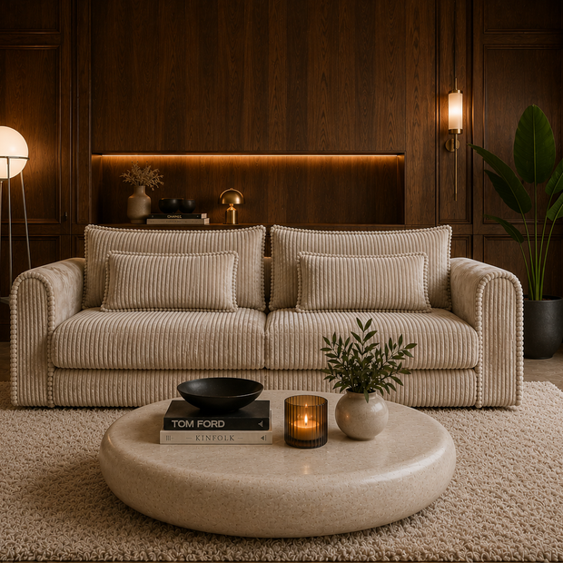 Canapea Extensibilă Bellagio, 260 cm, Funcție Pat 200 x 160 cm, Ladă de Depozitare, Design Modern Premium