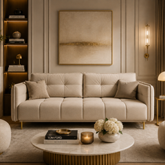 Canapea Extensibilă Cairo, 222 cm, Funcție Pat 200 x 140 cm, Ladă Depozitare, Arcuri Pocket, Design Modern Premium