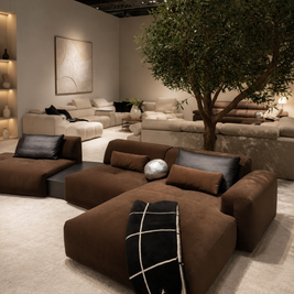 Canapea Modulară Confort Maro, 436 cm, Spumă HR Premium, Design Minimalist, Configurare Modulară, Stil Contemporan cu Măsuță Integrată