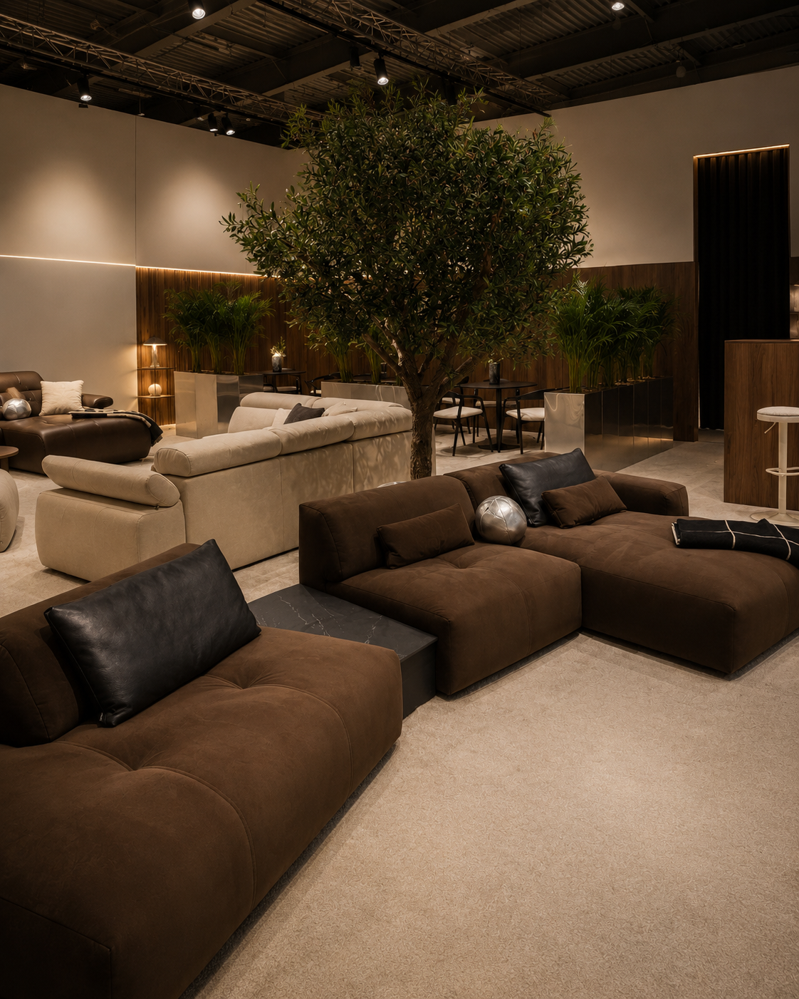 Canapea Modulară Confort Maro, 436 cm, Spumă HR Premium, Design Minimalist, Configurare Modulară, Stil Contemporan cu Măsuță Integrată