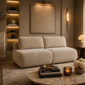 Canapea Extensibilă Vibe, 220 cm, Pat 200 x 160 cm, 2 Lăzi de Depozitare, Design Modular Premium