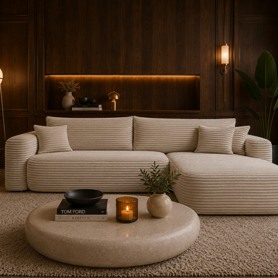Colțar Extensibil Milo, 273 x 158 cm, Funcție Pat, Design Modern Premium, Confort Superior