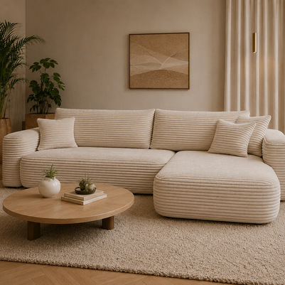 Colțar Extensibil Milo, 273 x 158 cm, Funcție Pat, Design Modern Premium, Confort Superior