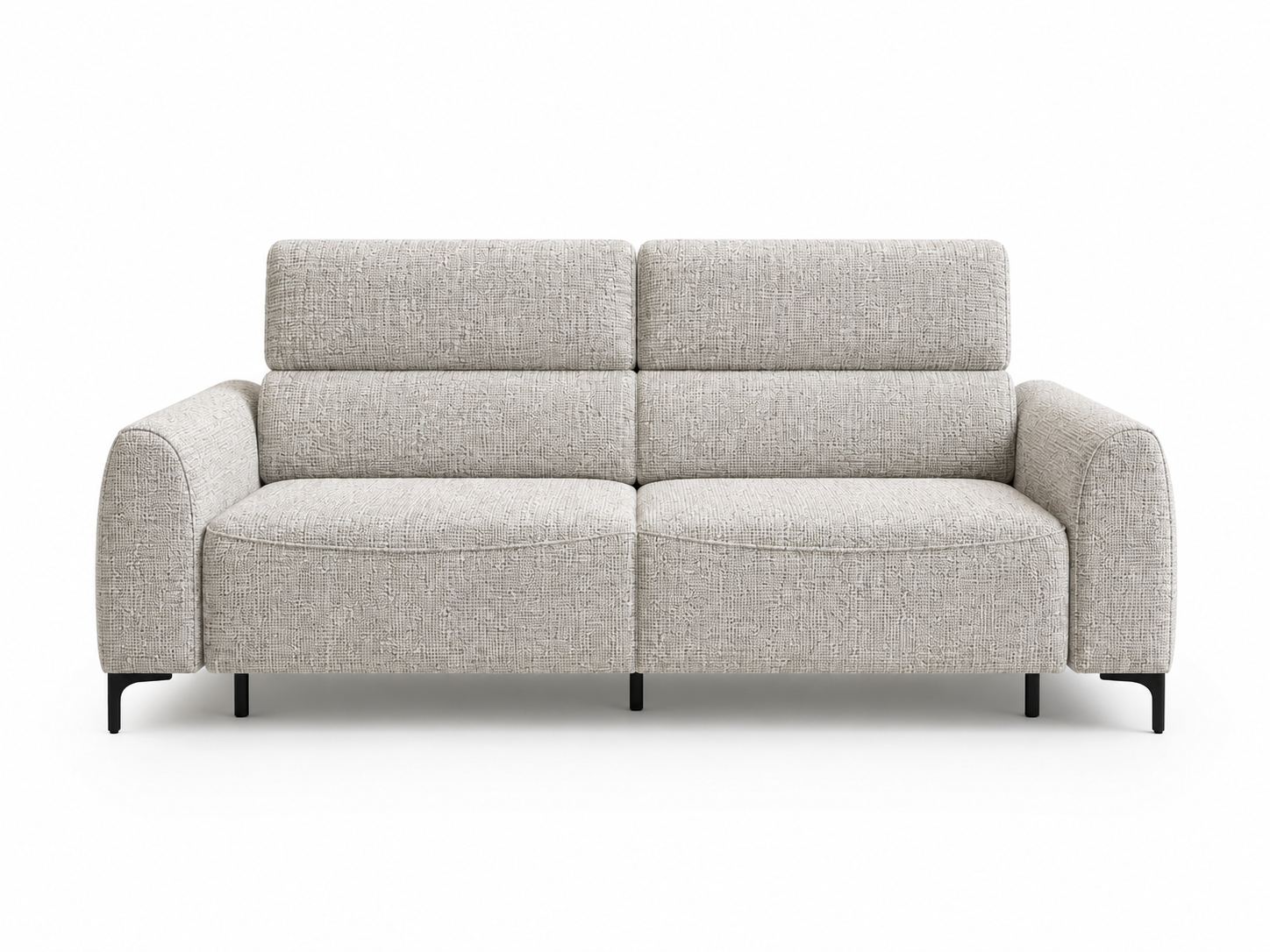 Canapea Extensibilă Modena, 208 cm, Pat 200 x 140 cm, Sistem Italian, Tetiere Reglabile, Design Modern Premium