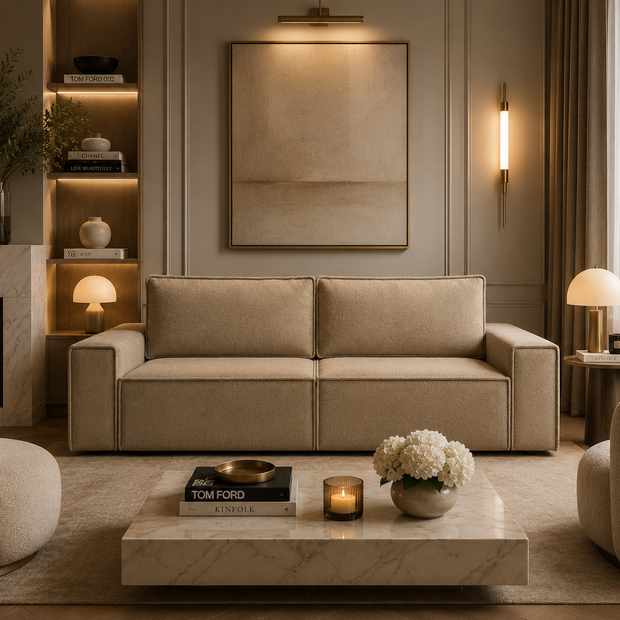 Canapea Extensibilă Riva, 250 cm, Funcție Pat 200 x 160 cm, Ladă de Depozitare, Spumă HR, Design Modern Premium